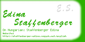 edina staffenberger business card